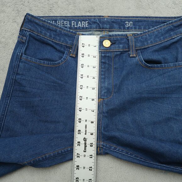 J. Crew Jeans Women's Size 30 Blue Mid-Rise High-Heel Flare Denim 31" Inseam - Picture 8 of 16